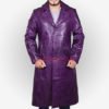 Suicide Squad Joker Jared Leto Leather Coat