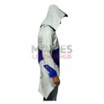 Mens Assassins Creed Blue and White leather Jacket