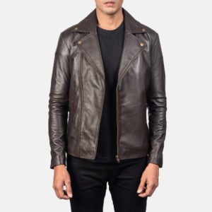 Noah Brown Leather Biker Jackets