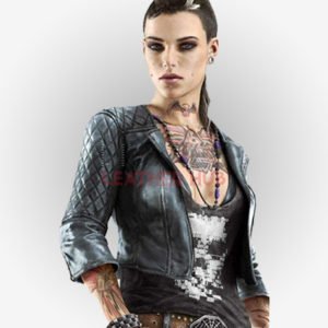 Watch Dogs Clara Lille leather Jacket