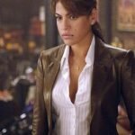 evamendesghostridersbrownleatherjacket