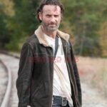 Walking dead rick grimes suede jacket - movies leather hub