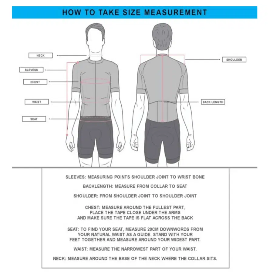 men size charts