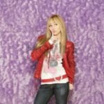 Hannah Montana Miley Cyrus Red Leather Jacket