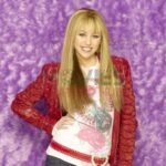 Hannah Montana Miley Cyrus Red Leather Jacket SALE