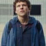 Jesse Eisenberg A Real Pain Blue Hooded Jacket With Free Delivery