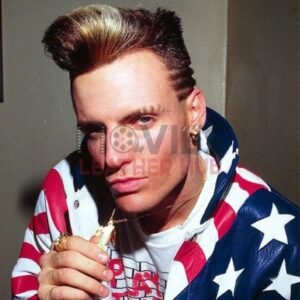 Vanilla Ice American Flag Leather Jacket By MLH