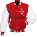 Houston Rockets NBA Varsity Red and White Jacket