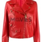 Red Women’s Leather Jacket