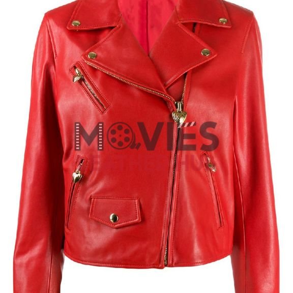 Red Women’s Leather Jacket