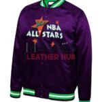 1995 NBA All-Star Game Lightweight Purple Satin Jacket