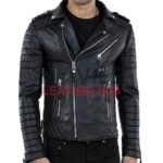 Real Lambskin Leather Moto Jacket: Embrace Urban Edge