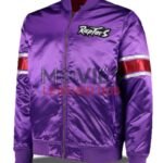 NBA Toronto Raptors Purple Satin Jacket