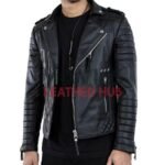 Real Lambskin Leather Moto Jacket: Embrace Urban Edge