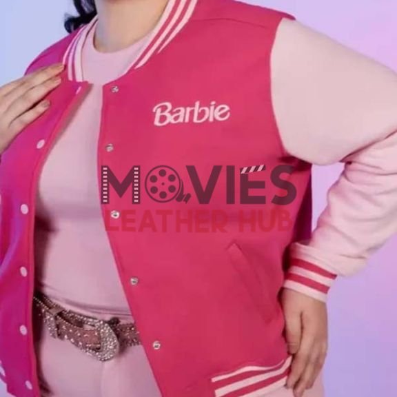 Barbie Light Pink Varsity Jacket