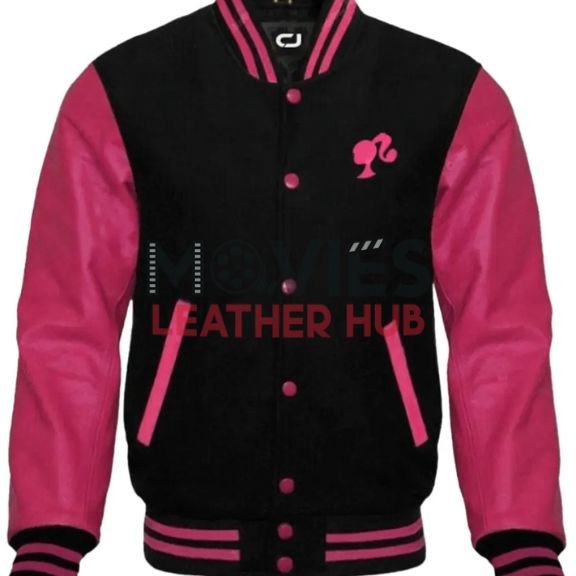 Barbie Pink Varsity Jacket