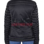 Women Red Heart Padded Puffer Jacket