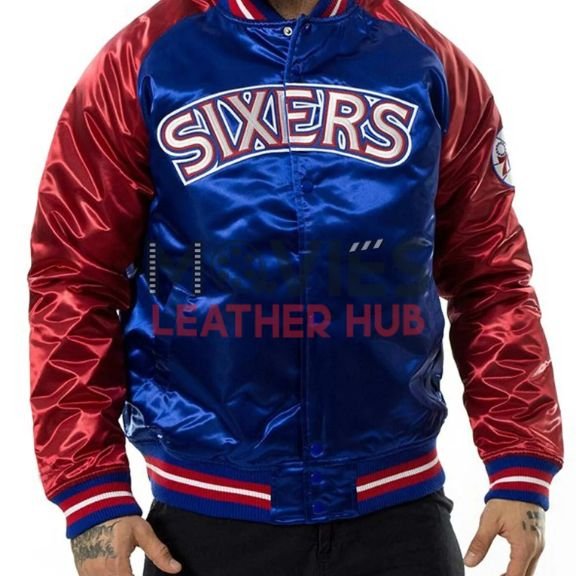 Philadelphia 76ers NBA Tough Season Red and Blue Jacket