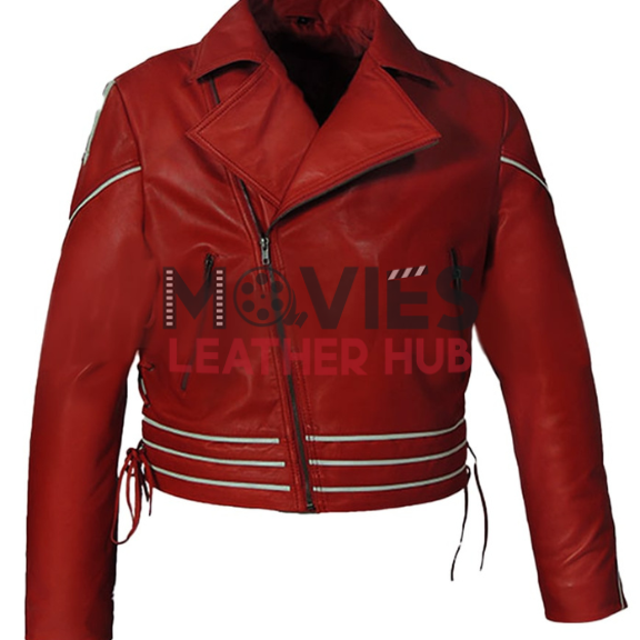 Men’s Freddie Mercury Red Leather Jacket