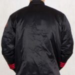 NBA Chicago Bulls Black Satin Jacket