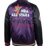 1995 NBA All-Star Game Purple and Black Satin Jacket