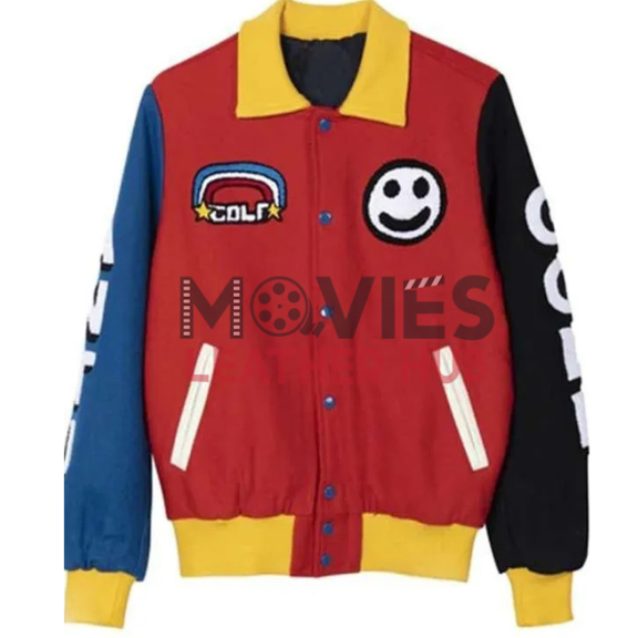 Golf-Wang-Anti-Multicolor-Wool-Jacket front