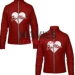 Be Mine Valentine’s Day Couple Red Leather Jacket