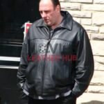 The-Sopranos-James-Gandolfini-Leather-Black-Jacket buy now