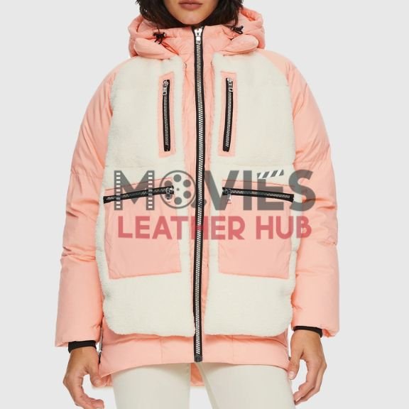 092 O-Lab Fleece Down Seashell Pink Puffer Jacket