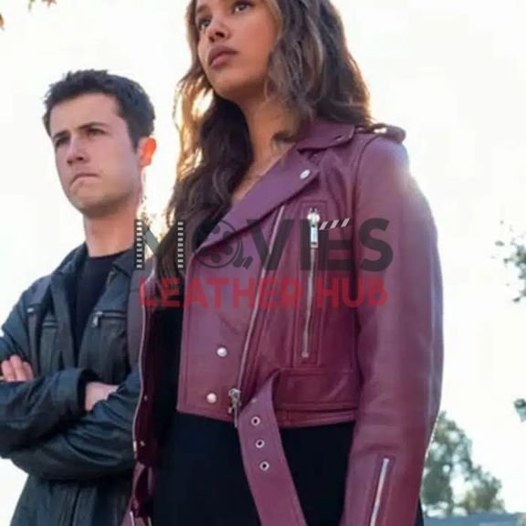 13 Reasons Why Jessica Davis Motorcycle Leather Jacket