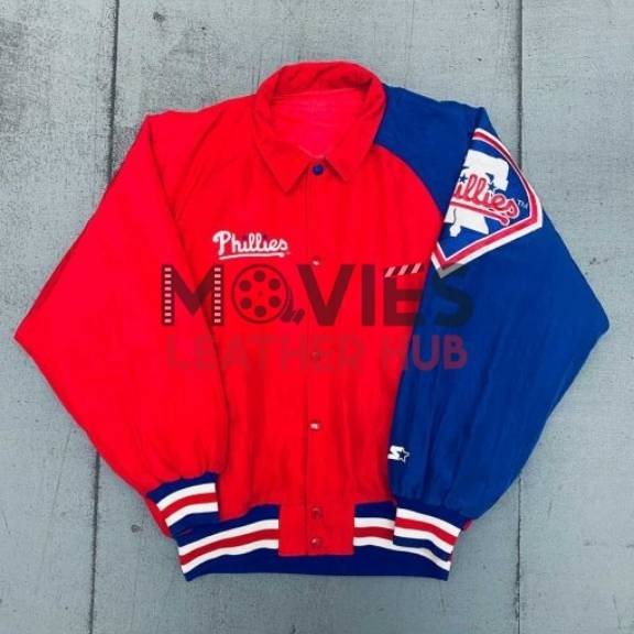 1990’s Philadelphia Phillies Coach’s Dugout Bomber Jacket