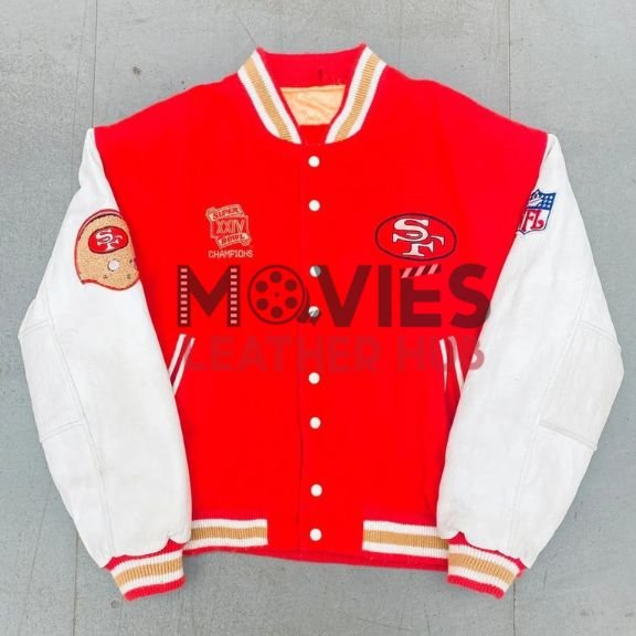 San Francisco 49ers 1990 Super Bowl XXIV Champions Varsity Jacket