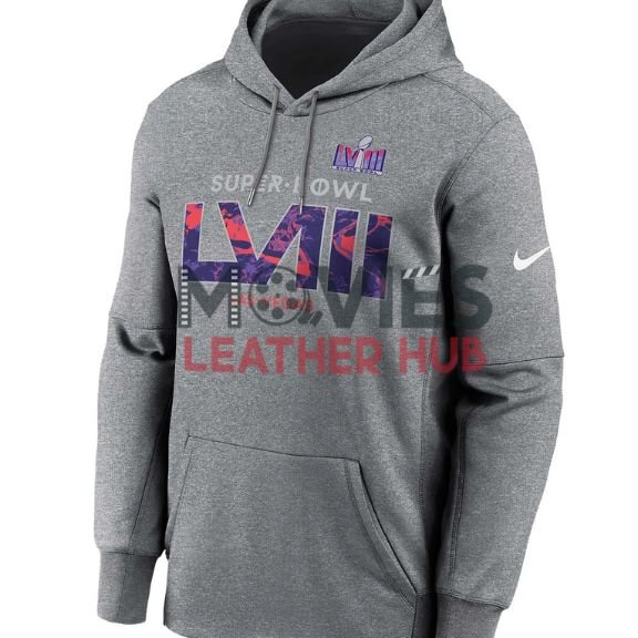 Super Bowl LVIII Gray Pullover Hoodie