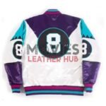 8 Ball Martin Lawrence White Varsity Bomber Jacket