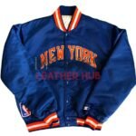 90’s New York Knicks Blue Bomber Jacket