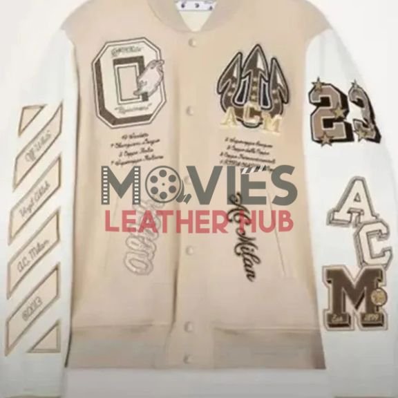 AC Milan Letterman Varsity Jacket