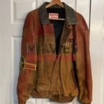 Authentic Vintage Snoopy Leather Bomber Jacket