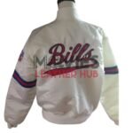 Buffalo Bills Bomber Blue and White Starter Satin Jacket