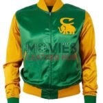 Cienfuegos Elefantes Yellow and Green Satin Jacket