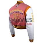 DC Proper Washington Commanders Pink Cropped Varsity Jacket