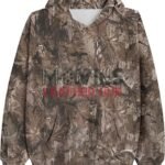 Men’s Oversized Fleece Maple Leaf Graphic Print Pullover Hoodie