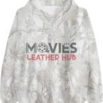 Men’s Oversized Fleece Maple Leaf Graphic Print Pullover Hoodie