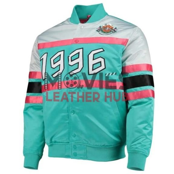 NBA Weekend 1996 Hardwood Classics Teal Satin Jacket