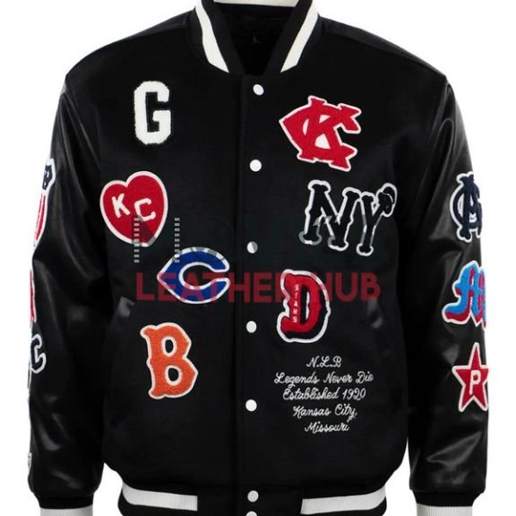 Negro League Baseball Allover Varsity Jacket