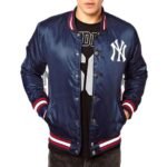 New York Yankees Baseball Blue Satin Jacket