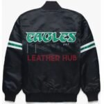 Philadelphia Eagles Striped Satin Jacket