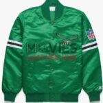 Philadelphia Eagles Striped Satin Jacket