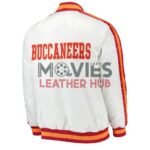 Tampa Bay Buccaneers Throwback D-Line White Satin Jacket