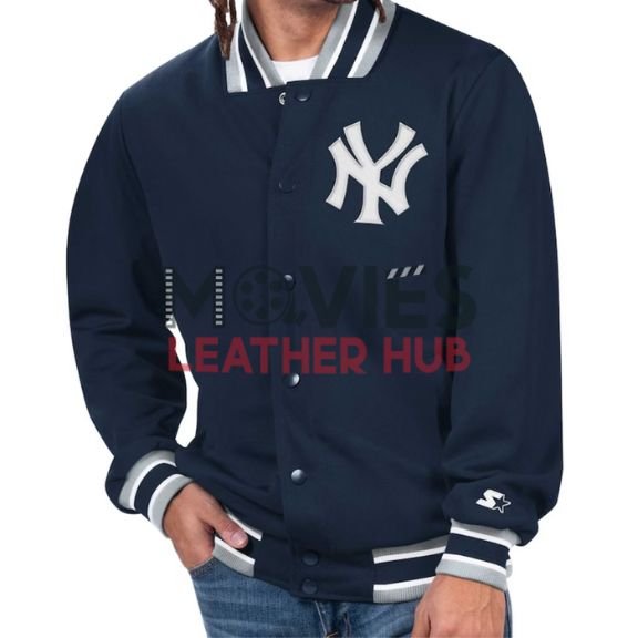 New York Yankees Starter Navy Secret Weapon Jacket