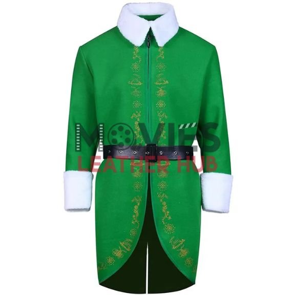 Will Ferrell Elf Christmas Green Coat